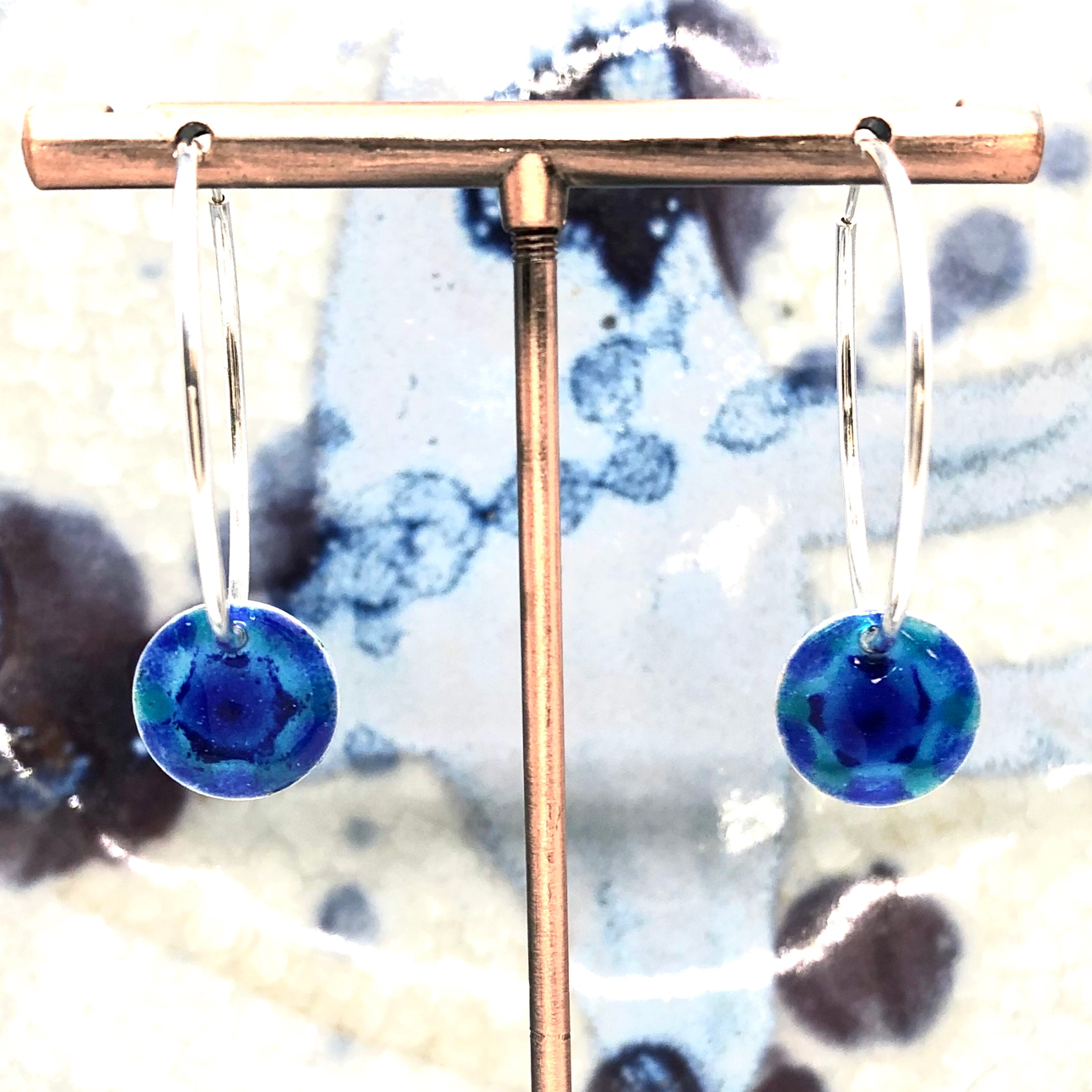 Monet Lake Earrings - Raindrop