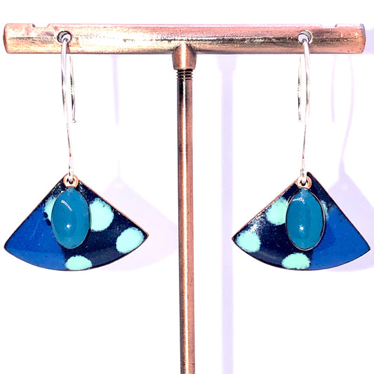 Monet Lake Earrings- Fantail