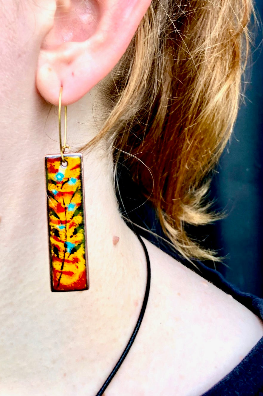 Monet Garden Earrings- Summer