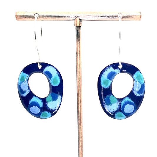 Back Beach series-Blue Opal Earrings